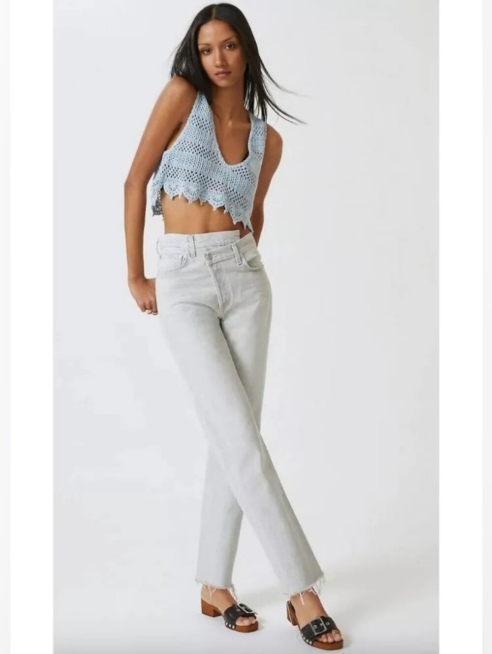 Agolde Criss Cross Straight Jeans Coin Size 31 NWT